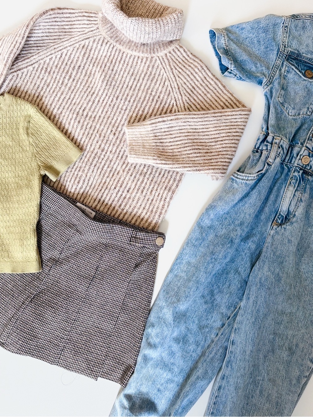 neutral zara 6-7Y fall girl’s capsule wardrobe